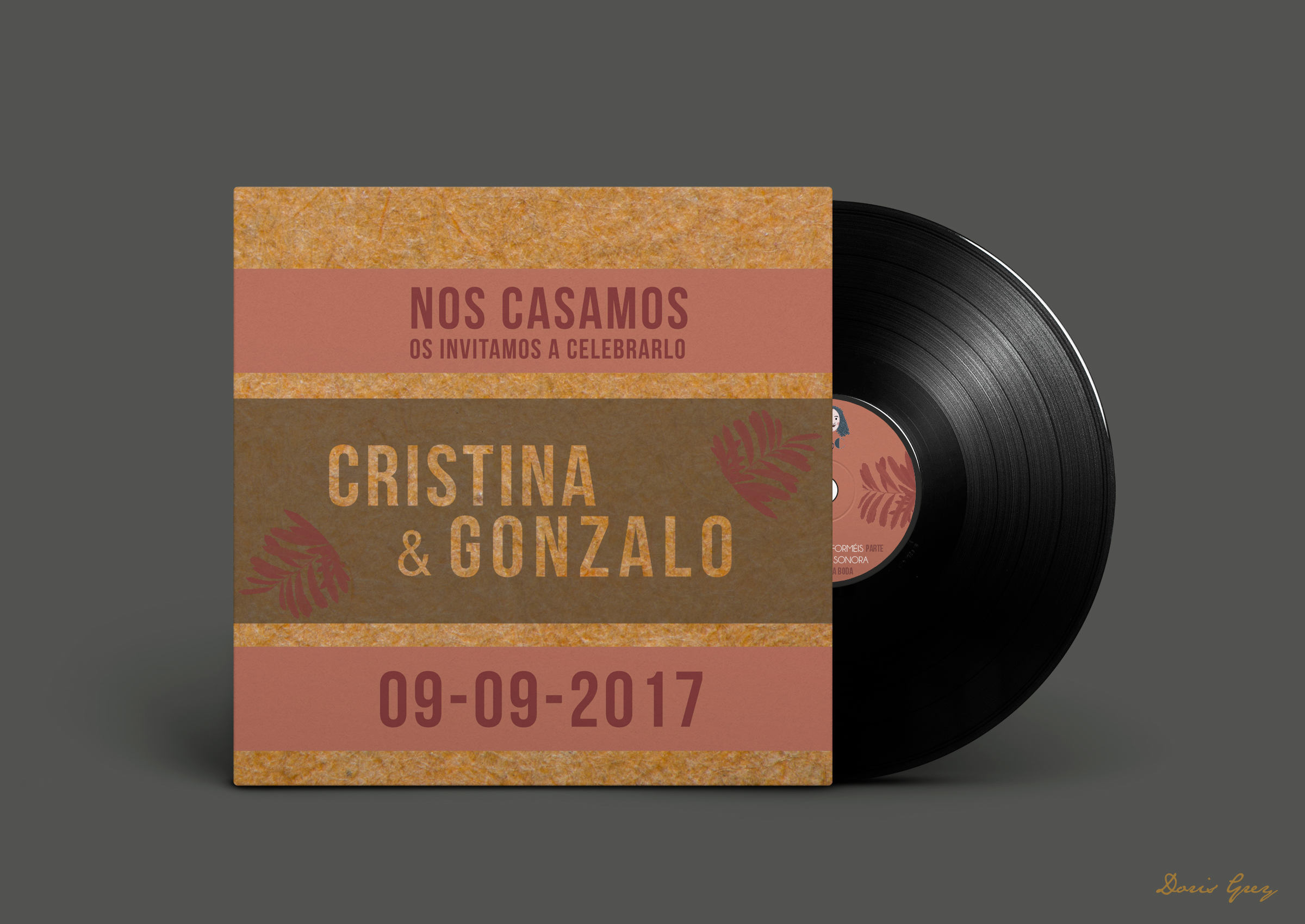 Invitacion Cristina y Gonzalo - 09 de Septiembre del 2017